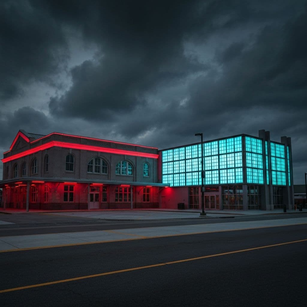 The repurposed Gulfport Transit Center exterior